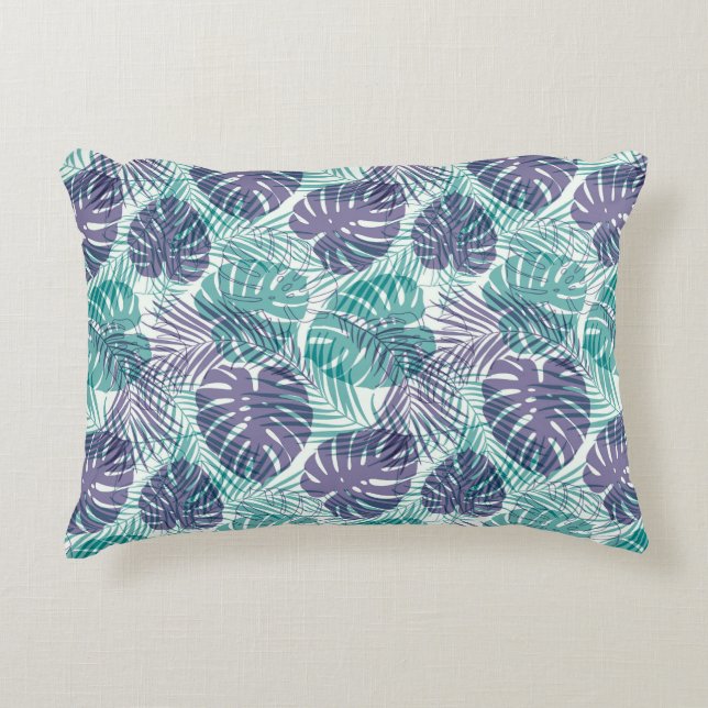Coussin Décoratif Palmiers Tropicaux (Devant)