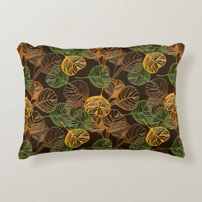 Coussin Décoratif Palmiers Tropicaux (Devant)