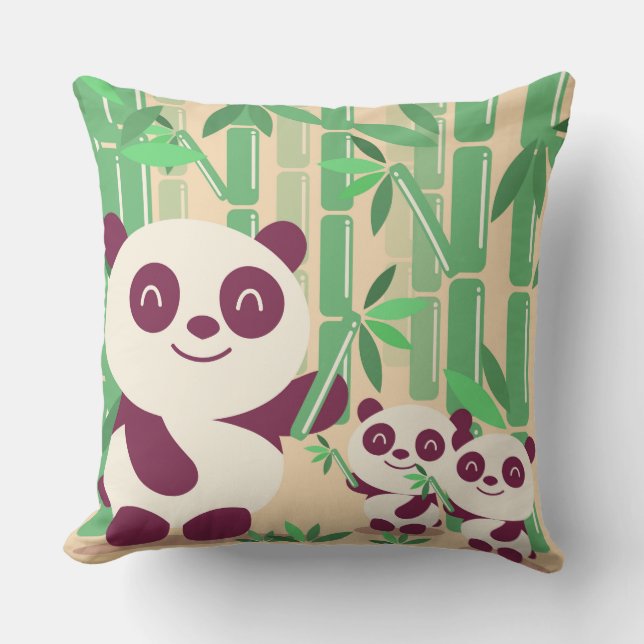 Coussin décoratif Panda (Recto)