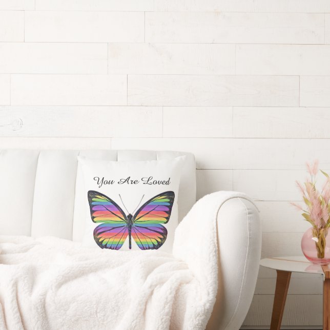 Coussin décoratif Papillon Tu Es Aimé (Canapé)
