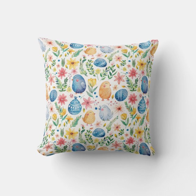 Coussin décoratif Pâques 3 Fleur de printemps (Recto)