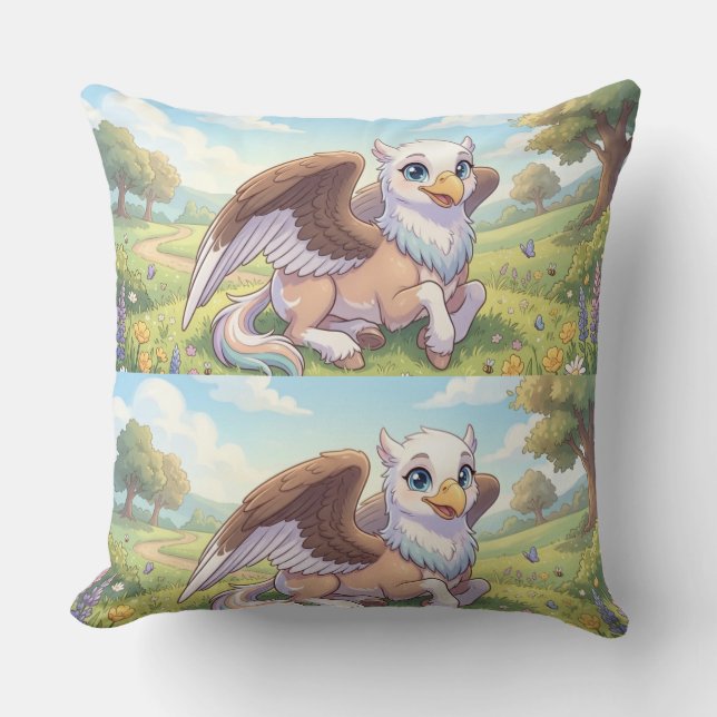 Coussin décoratif Pastel Fantasy – En train de rêv (Recto)
