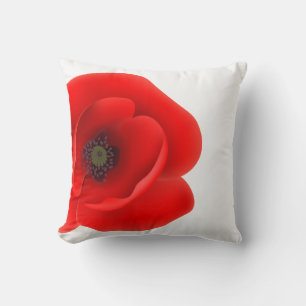 Coussin décoratif Pavot Rouge