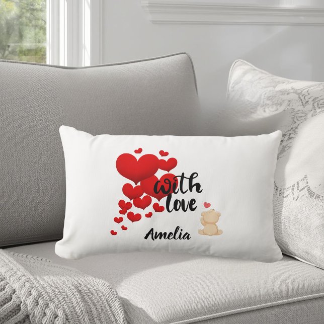 Coussin décoratif personnalisé avec amour (Créateur téléchargé)