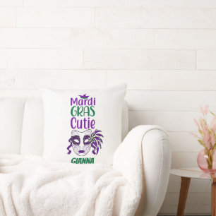 Coussin Décoratif Personnalisé Mardi Gras Cutie