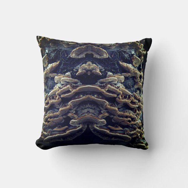 Coussin décoratif photo de champignons de l'arbre (Recto)