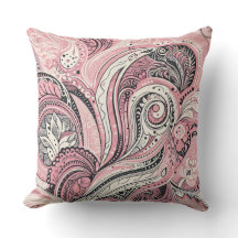 Coussin décoratif Pink Paisley The Home Studio