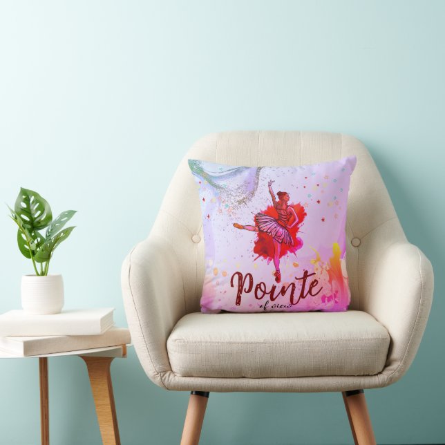 Coussin décoratif Pointe of View – Rêves de ballet (Chaise)