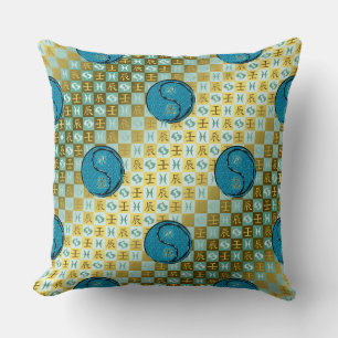 Coussin décoratif Poissons & Dragon d'eau
