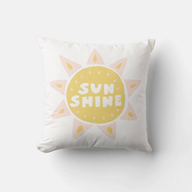 Coussin décoratif pour chambre de bébé Sunshine (Recto)