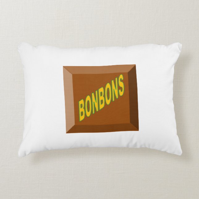 Coussin décoratif pour enfants  CHOCOLAT  BONBONS (Devant)