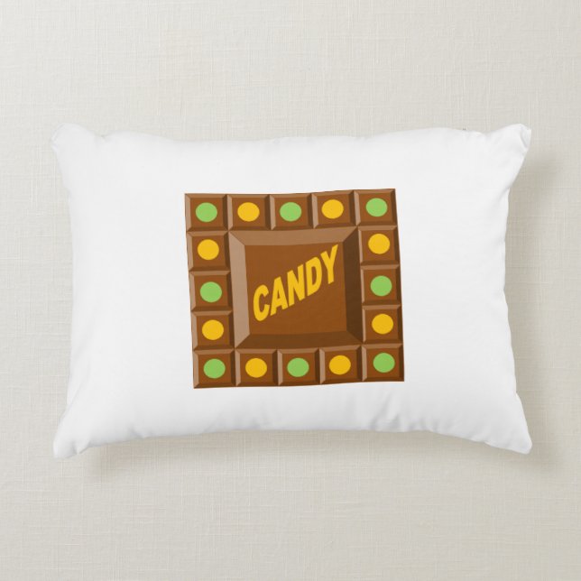 Coussin décoratif pour enfants  CHOCOLAT  CANDY (Devant)