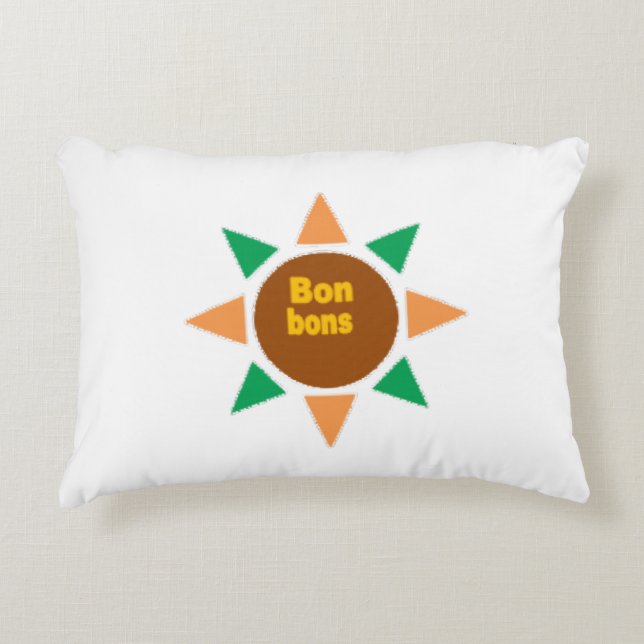 Coussin décoratif pour enfants  ETOILES  BONBONS (Devant)