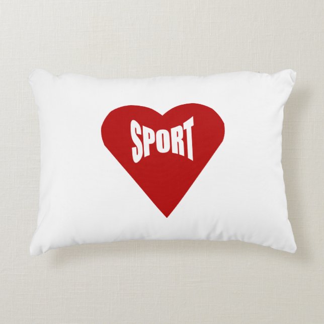 Coussin décoratif pour enfants  LOVE  SPORT (Devant)