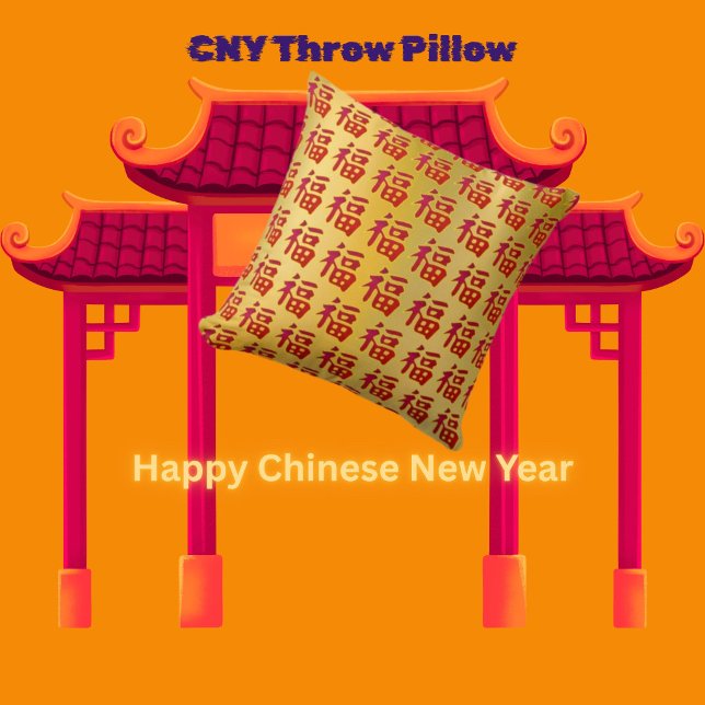 Coussin décoratif pour la bonne fortune du Nouvel  (Créateur téléchargé)