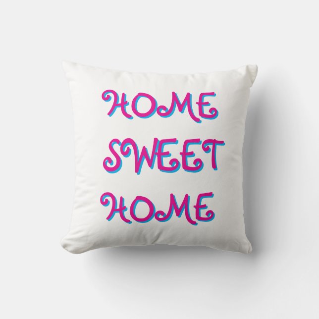 COUSSIN DÉCORATIF POUR MAISON ADORABLE (Recto)