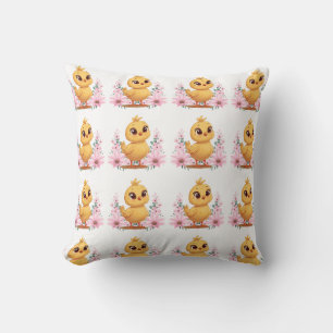 Coussin décoratif Poussin aux Fleurs