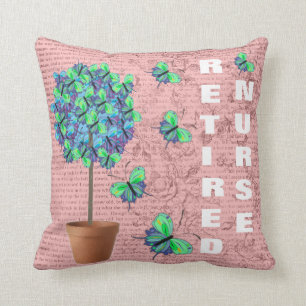 Coussin décoratif retiré de papillon d'infirmiè