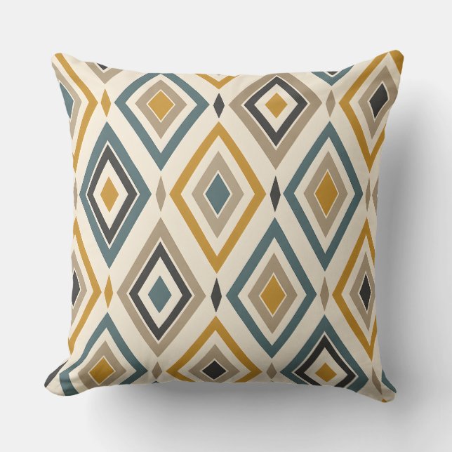 Coussin décoratif Retro Diamond Harmony (Recto)