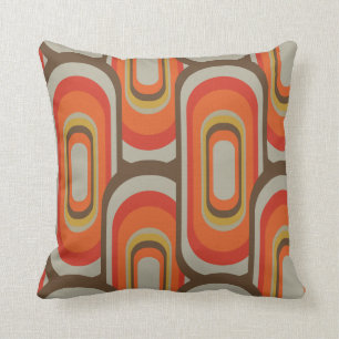 coussin décoratif rétro les années 70 style ann