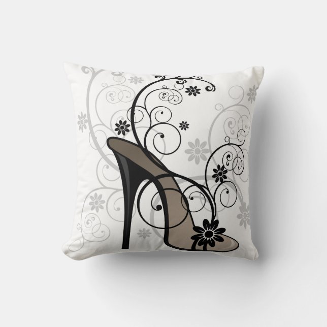 Coussin décoratif réversible à talon élevé (Recto)