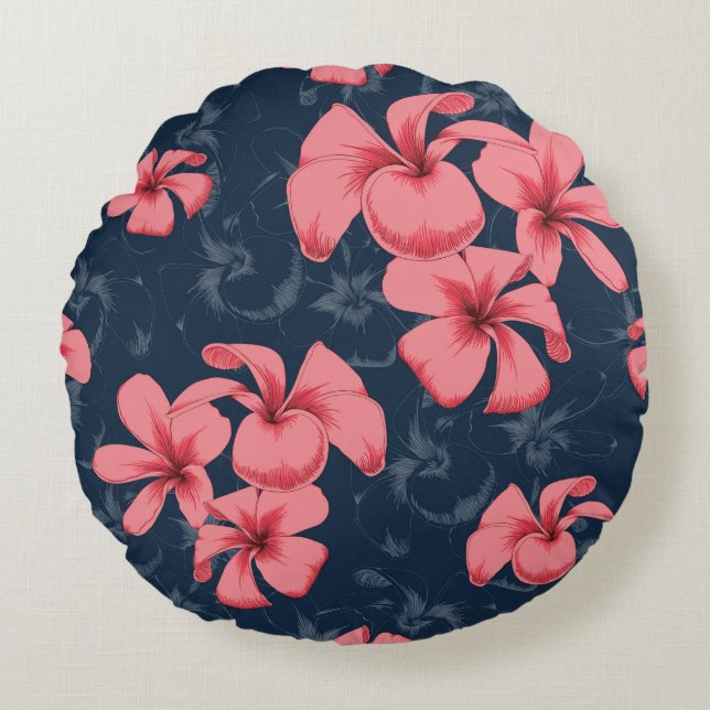 Coussin décoratif rond (40,6 cm) (Devant)