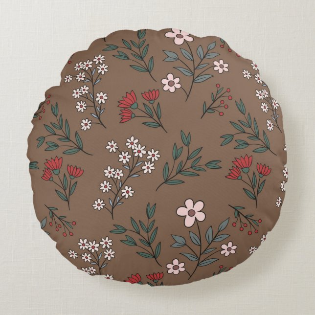 Coussin décoratif rond (40,6 cm) (Devant)