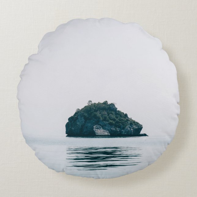 Coussin décoratif rond (40,6 cm) (Devant)