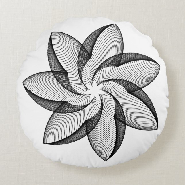 Coussin décoratif rond (40,6 cm) (Devant)