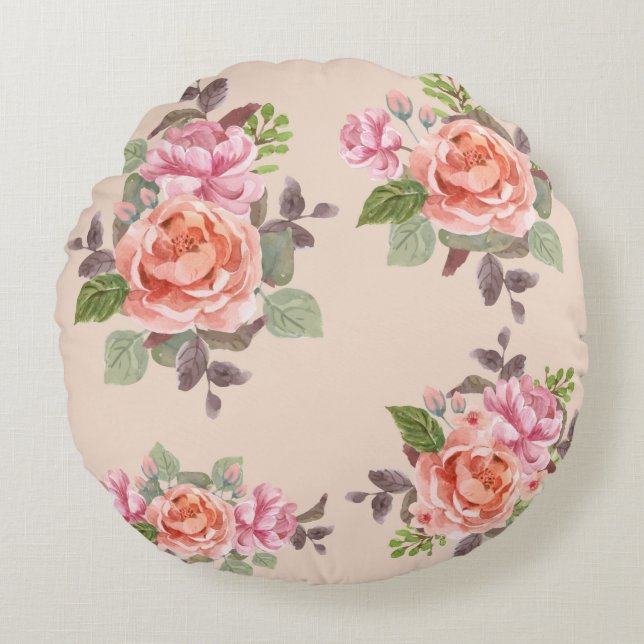 Coussin décoratif rond (40,6 cm) (Devant)