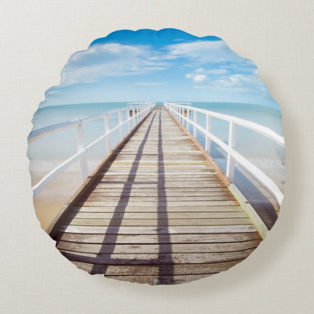 Coussin décoratif rond (40,6 cm) (Devant)