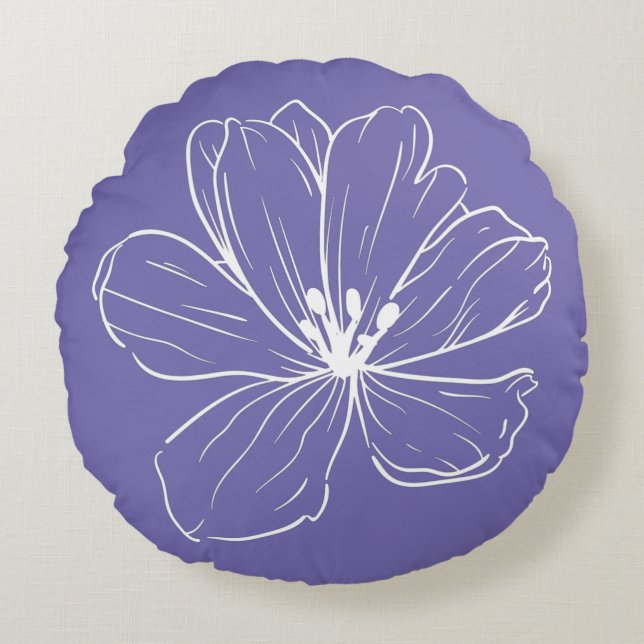 Coussin décoratif rond (40,6 cm)  (Devant)