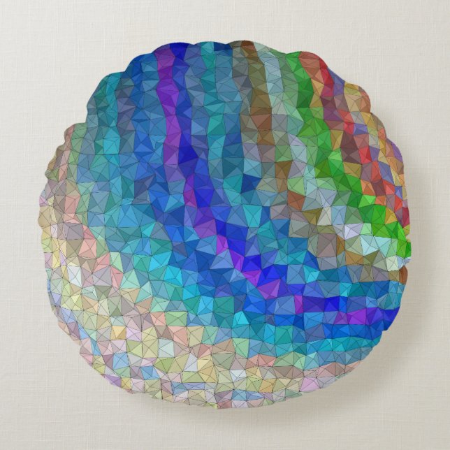 Coussin décoratif rond (40,6 cm) (Devant)