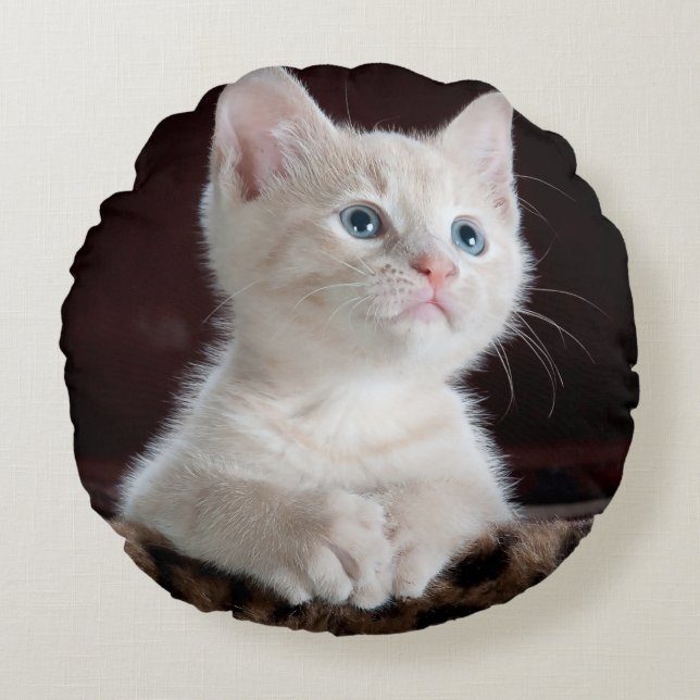 Coussin décoratif rond (40,6 cm) (Devant)