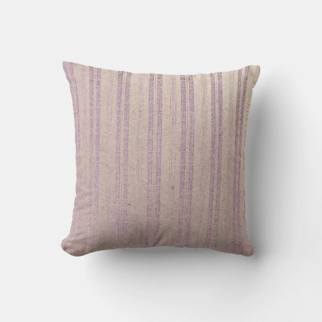Coussin décoratif rose Gold Stripe (Recto)