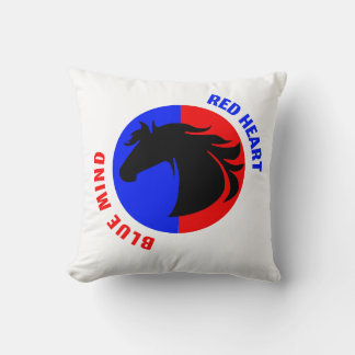 Coussin décoratif Rouge Cœur Bleu Esprit