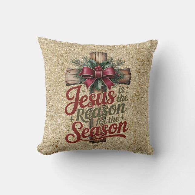 Coussin décoratif saison de Jésus raison (Recto)