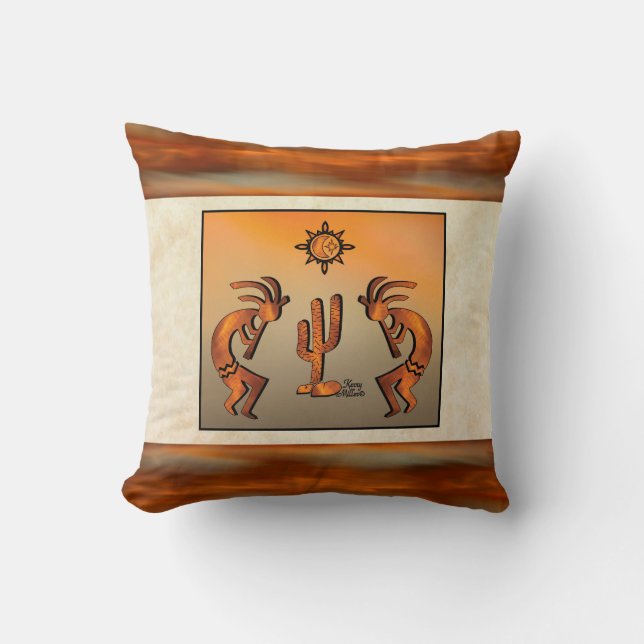 Coussin décoratif Southwest Kokopelli (Recto)