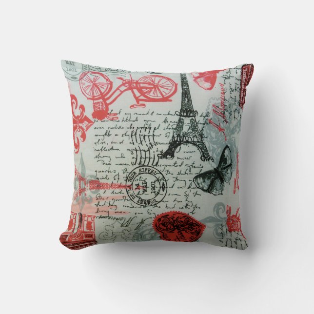 Coussin décoratif "Style Paris" 40 cm x 40 cm (Recto)