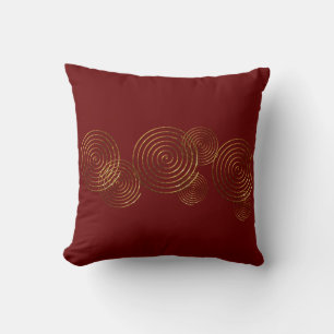 Coussin décoratif symbole celtique en spirale méta