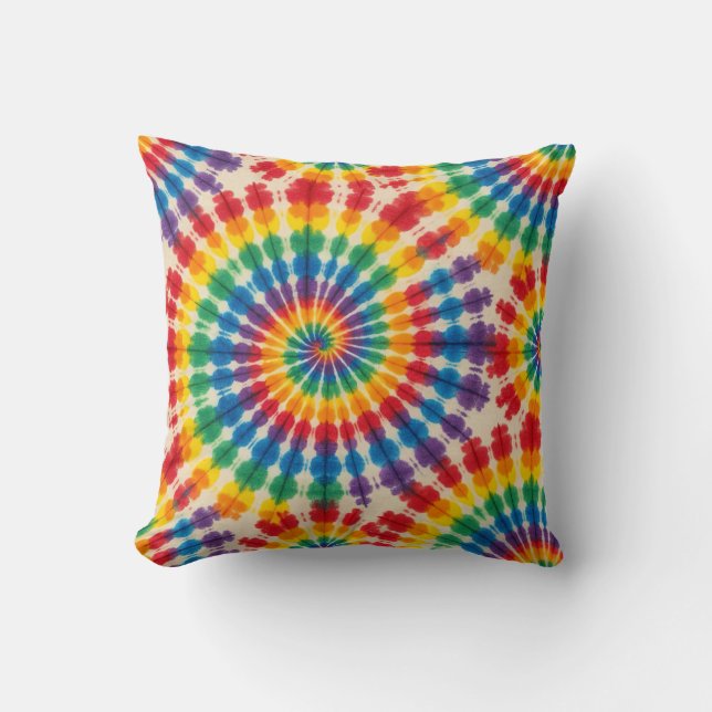 Coussin Décoratif Tie-Dye Psychedélique | Coussin  (Recto)