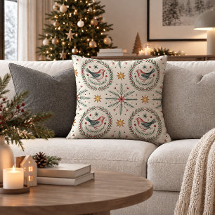 Coussin décoratif traditionnel de Noël scandinave