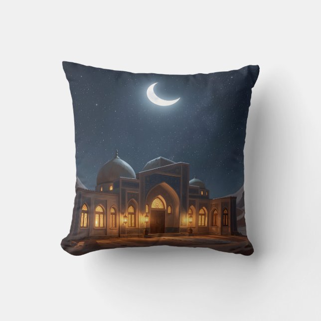 Coussin décoratif Under The Crescent Sky – Art isl (Recto)