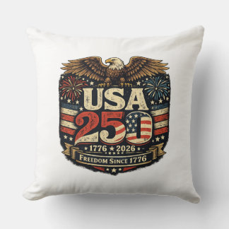 Coussin décoratif USA 250 Aigle royal liberté 1776