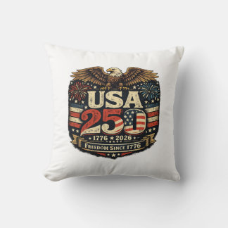 Coussin décoratif USA 250 Aigle royal Liberté 1776
