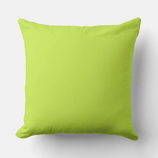 Coussin décoratif vert citron 20" x 20" (Recto)