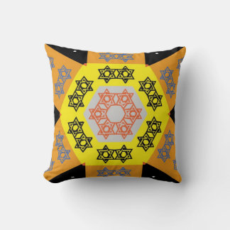 Coussin décoratif vintage Star Of David