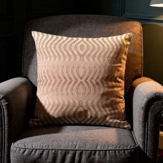 Coussin décoratif Wavy Japonica & Ivory & Burnt Ma