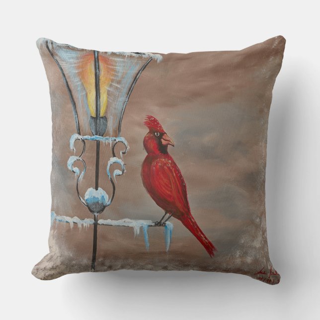 Coussin décoratif Wintervogel (Recto)