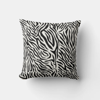 Coussin décoratif zèbre 40 cm x 40 cm